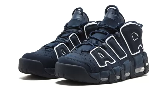 Shop Women's Nike Air More Uptempo 96 - Obsidian/Obsidian-White Outlet