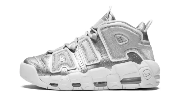 Shop Nike Air More Uptempo - Silver women's new at Outlet