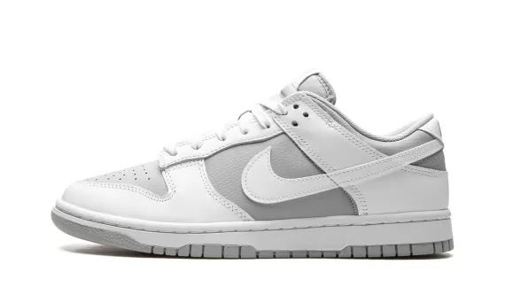 Buy the Original Nike Dunk Low - White / Grey Women's Sneaker.