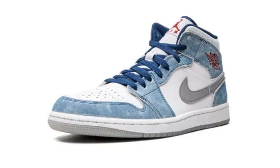 Get Women's Air Jordan 1 Mid SE - French Blue On Sale Now