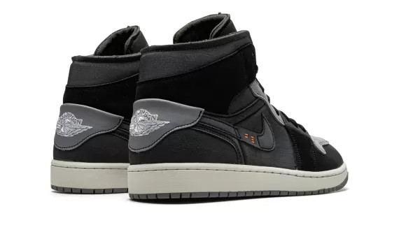 Women: Shop Air Jordan 1 Mid SE CRAFT Inside Out - Black Now