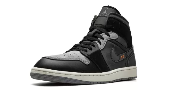 Women: Buy Air Jordan 1 Mid SE CRAFT Inside Out - Black Today