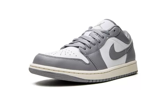 Outlet Men's Air Jordan 1 Low - Vintage Grey Now!