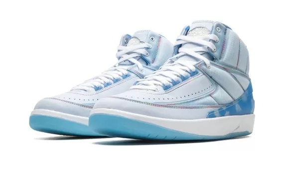 Get the Fresh Air Jordan 2 - J Balvin Light Blue/White Outlet for Women