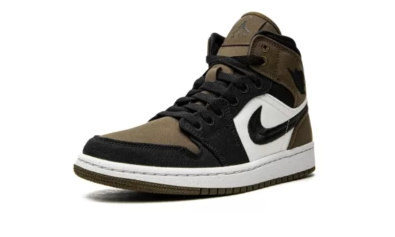 Women's Air Jordan 1 Mid SE - Sale Prices - Olive Toe!