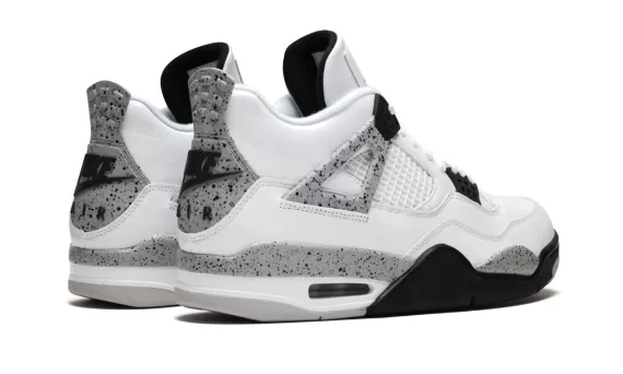 Get your Air Jordan 4 Retro OG - White Cement for men now.