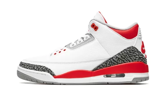 Buy the New Air Jordan 3 Retro OG - Fire Red 2022 at Outlet Now!