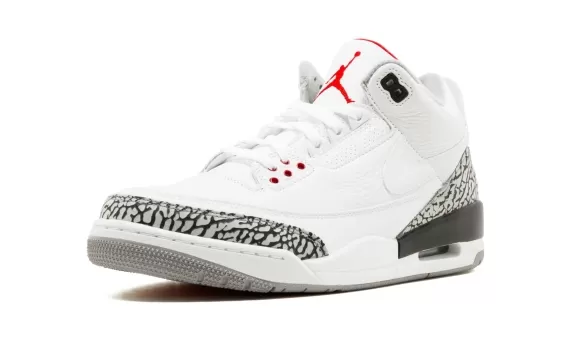 Make a Statement with the Air Jordan 3 Retro JTH NRG - White/White-Fire Red-Black Men's Shoes
