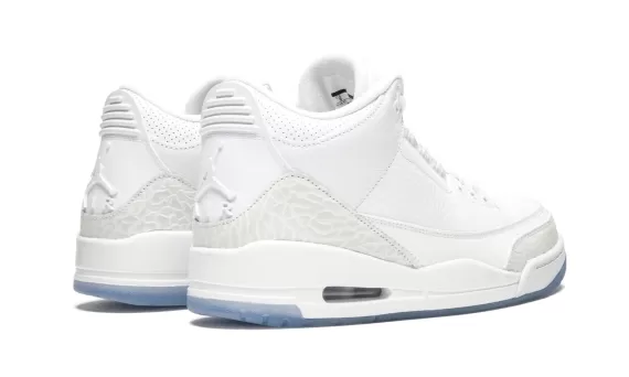 New Air Jordan 3 Retro - Sale Men's Pure White