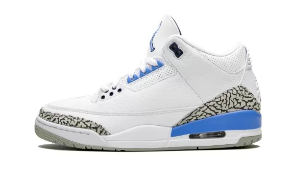 Buy Women's Air Jordan 3 Retro - UNC White/Valor Blue-Tech from the Original Outlet!