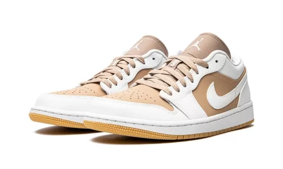 Grab the Original Men's Air Jordan 1 Low Hemp/White Now