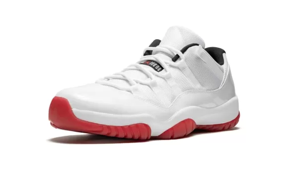 White/Varsity Red Air Jordan 11 Retro Low - Sale for Men