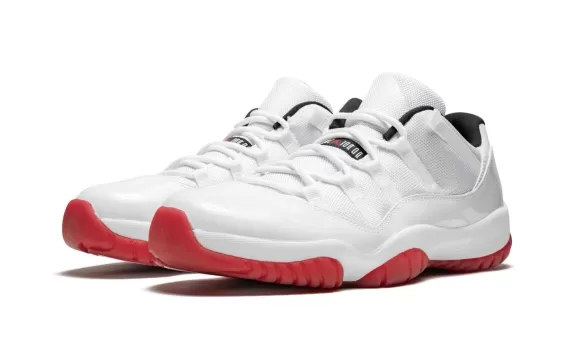 Outlet Store - Men's Air Jordan 11 Retro Low - White/Varsity Red