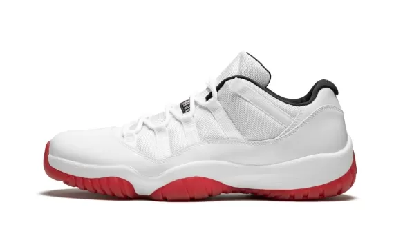 Women's New Air Jordan 11 Retro Low - White/Varsity Red Outlet Sale