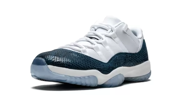 Women's Air Jordan11 Retro Low LE - Blue Snakeskin Outlet!