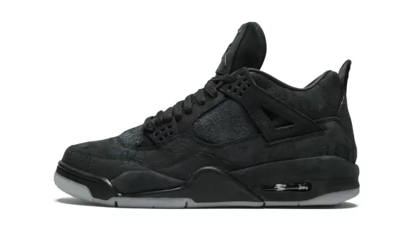 Buy the original new Air Jordan 4 Retro Kaws - Black for men!