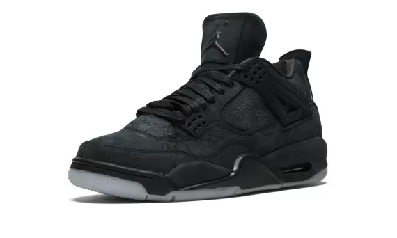 Air Jordan 4 Retro Kaws - Women's New Original Black