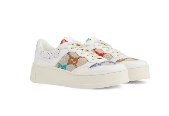 Women's Gucci GG Low-Top Sneakers - Shop White/Multicolour Originals Now