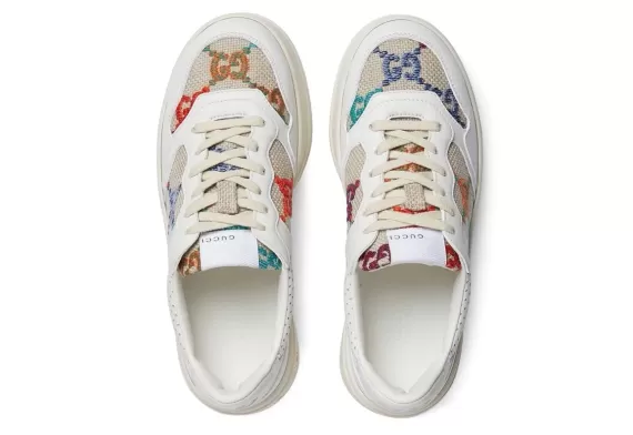 Grab Your Gucci GG Low-Top Sneaker Originals for Women - White/Multicolour