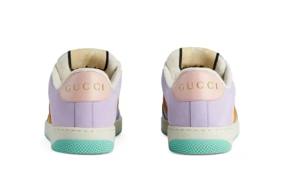 New Gucci Lovelight Screener sneakers for Women in Lilac Purple/multicolour