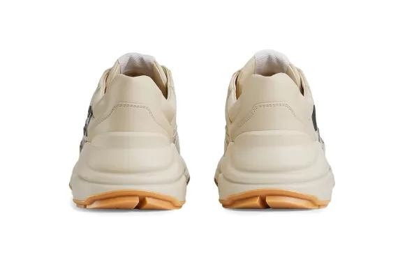 Gucci Rhyton 25 Low-Top Sneakers for Men - Light Beige Now Available