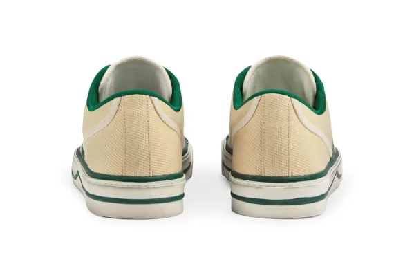 Get Women's Gucci Tennis 1977 Low-Top Sneakers in Beige/Green/Red Before They're Gone!