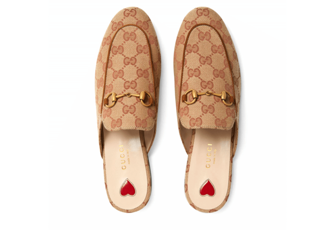 Get Gorgeous Gucci Princetown GG Canvas Slipper Now - On Sale!