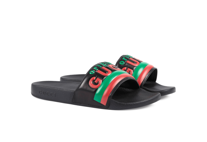 Men's Gucci Slide Sandal Black - Shop Original - Get Discounted Price