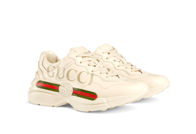 Gucci Rhyton Logo Leather Sneaker