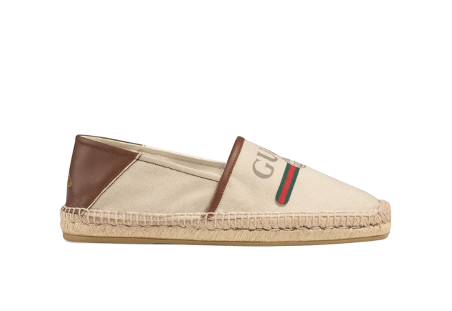 Buy Gucci Logo Canvas Espadrille for Women from the Outlet