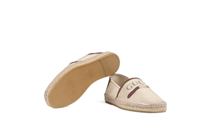 Get the iconic Gucci Logo Canvas Espadrille look, now for men!