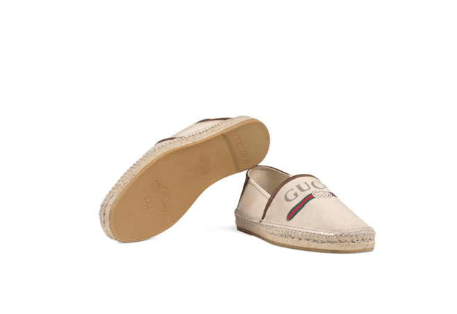 Get the Latest Gucci Logo Canvas Espadrille for Women