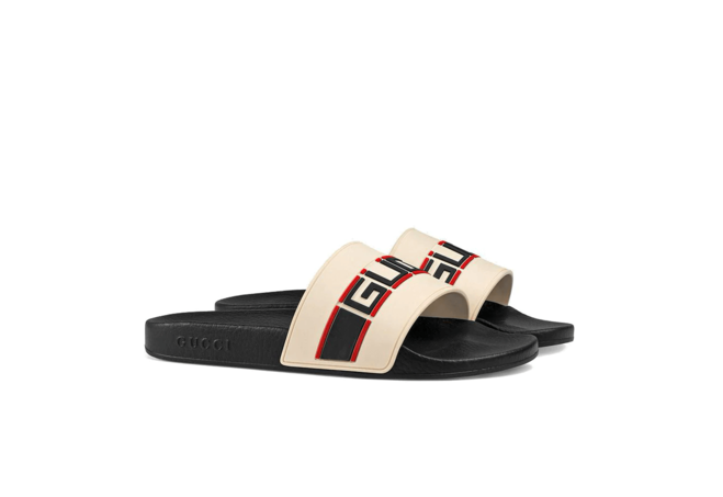 Women's Exclusive - Gucci Stripe Rubber Slide