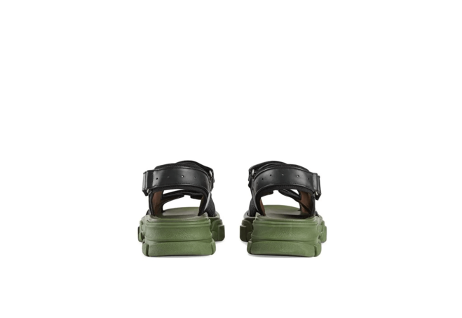 Upgrade Your Wardrobe with Gucci Leather and Mesh Sandals for Women