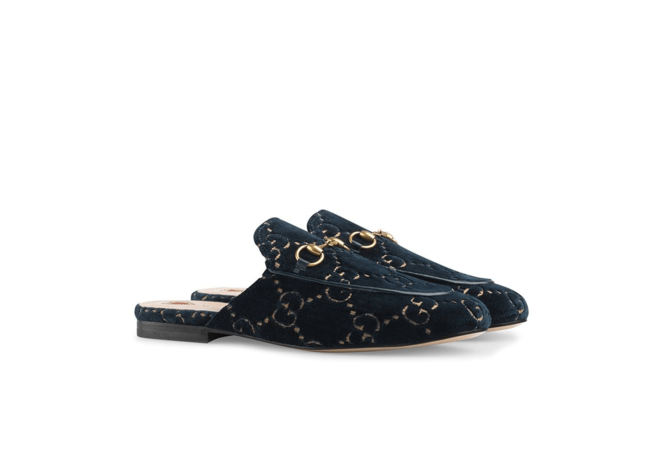 Outlet - Men's Gucci Princetown GG Velvet Slipper!