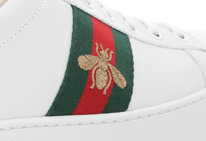 Gucci Ace Embroidered Platform Sneaker