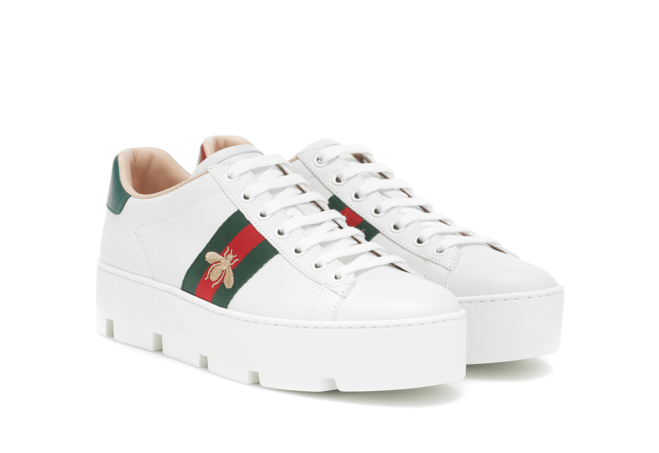 Gucci Ace Embroidered Platform Sneaker