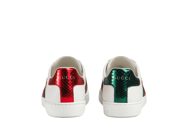 Buy the Outlet Gucci Ace Sneaker with Heart Accents