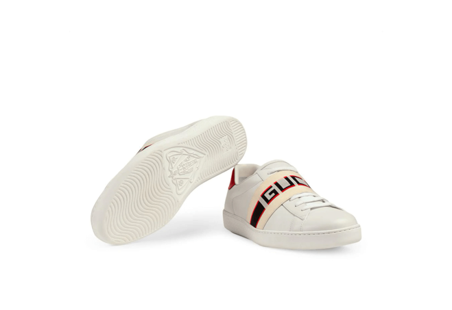 Ladies Own the Latest in Red Ace Gucci Stripe Sneakers - Shop Original and New!