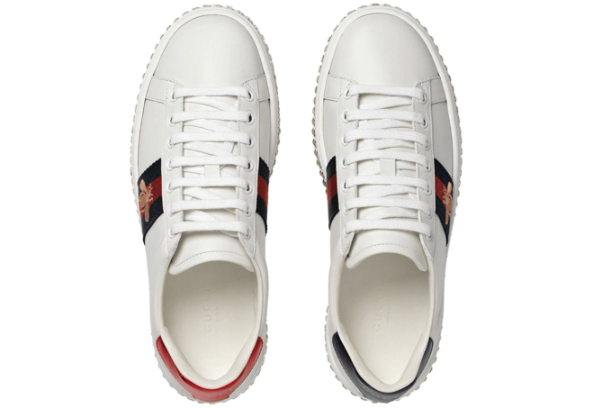 Mens Trendy Footwear: Gucci Ace Sneaker With Crystals