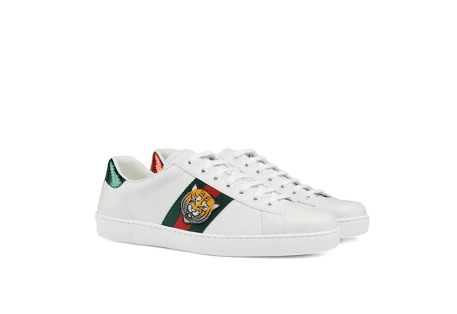 Gucci Ace Tiger Appliqued Sneakers