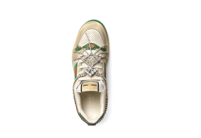 Get the Luxury Gucci Screener Distressed Sneakers for Men with Crystals Now