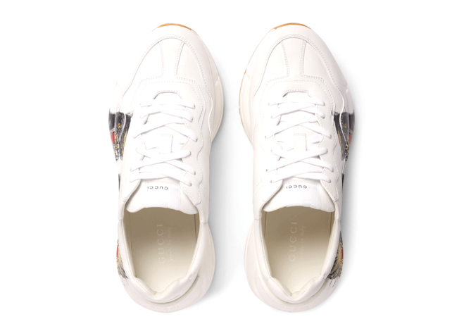 Find Gucci White Leather With Tiger Face Print for Men at Outlet