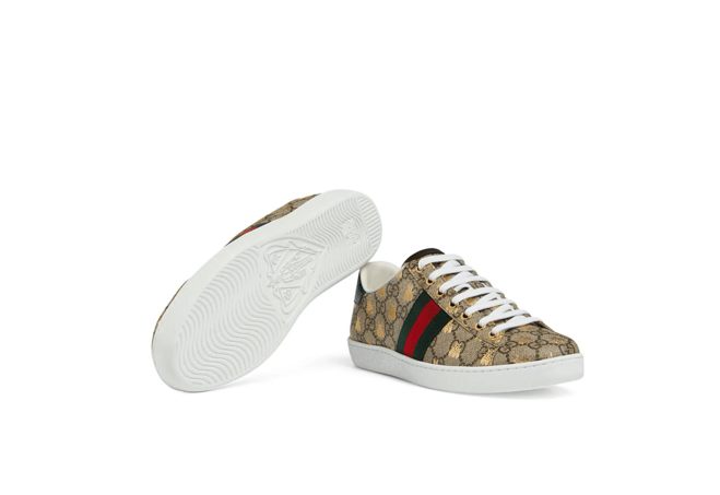 Slip into Style with Gucci Ace GG Supreme Sneaker with Bees for Men