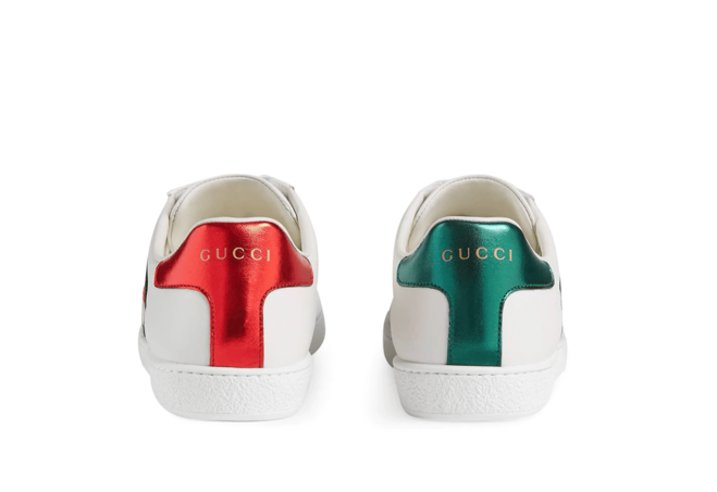 Look stylish for less with the Gucci Ace GG Apple Sneakers, now at our outlet.