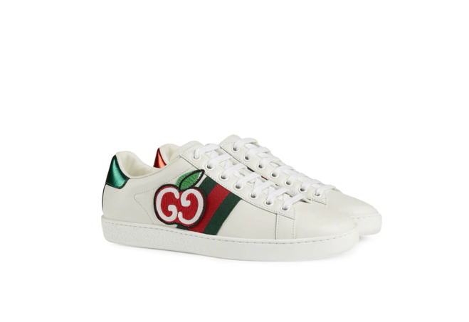 Latest Men's Gucci Ace GG Apple Sneakers On Sale at Outlet