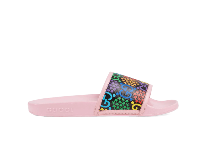 Gucci Sale! Shop now for the new Psychedelic Slides Sandal Pink for men.