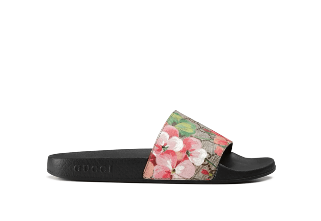 Buy the new Gucci Blooms Supreme Slide Sandals for women !