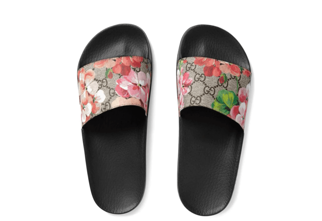 Splurge on Luxury - Gucci Blooms Supreme Slide Sandals for Men