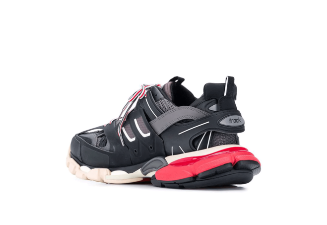 Get Original Men's Balenciaga Track Sneakers Black Red White